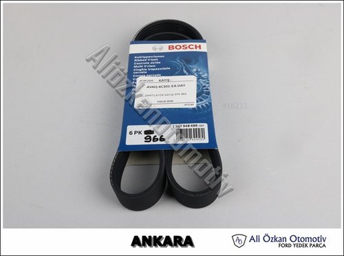 VANTİLATÖR KAYIŞI 6PK 966 EURO 5